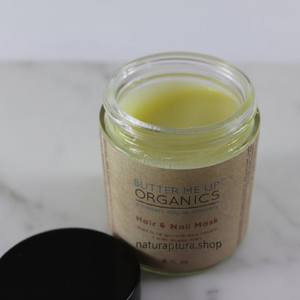 Mascarilla para el cabello y las uñas para el crecimiento del cabello largo y sano.